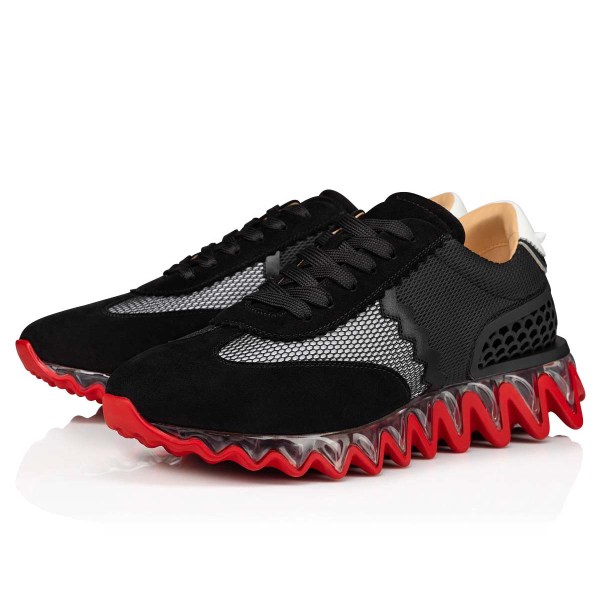 Tenis Christian Louboutin Gamuza Cuero Hombre Grises 46 Oferta