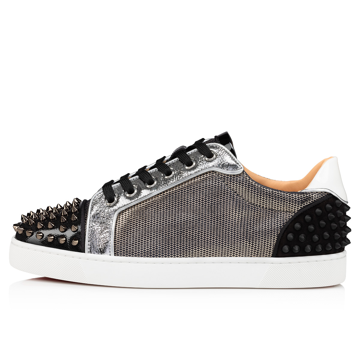 Tienda Tenis Christian Louboutin Mexico - Lou Spikes 2 Hombre Negros